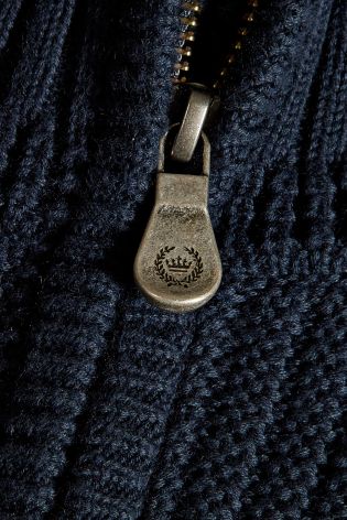 Navy Henri Lloyd Knitted Half Zip Pullover